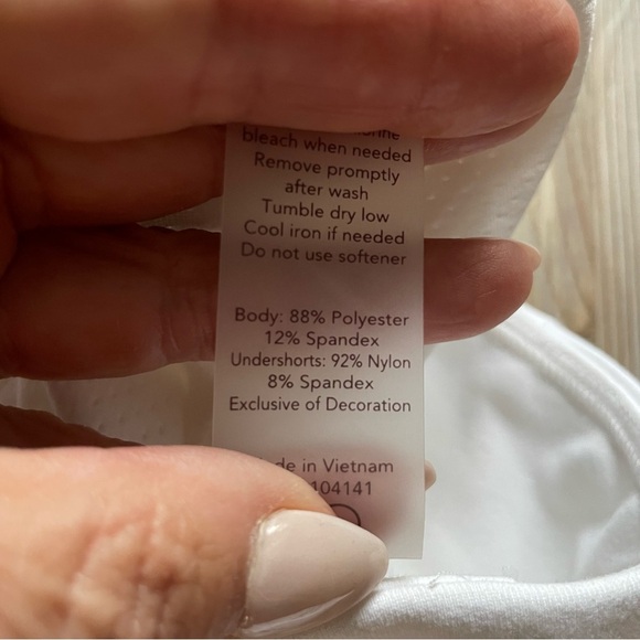 Calia Athletic Skort Small White Ivory Tulip Hem Size M Golf Tennis Pickleball - Picture 12 of 13